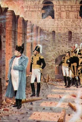 Napoleon Amid the Burning Ruins of Moscow